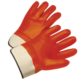 RADNOR™ Large Orange PVC Jersey Lined Cold Weather Gloves