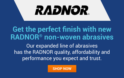 Shop NEW RADNOR non-woven abrasives banner