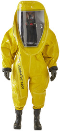 Ansell Small Yellow AlphaTec® 6500 Model 809 Twin-Layer Fabric Suit