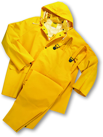 Protective Industrial Products 7X Yellow Base35FR™ .35 mm Polyester And PVC 3-Piece Rain Suit