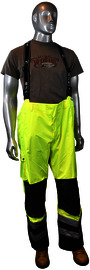 Radians Large Hi-Viz Green Oxford Polyester And Polyurethane Bib Trouser