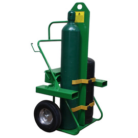 Saf-T-Cart Cylinder Truck With Semi-Pneumatic Wheels And Continuous Handle (Includes Firewall)