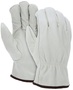 MCR Safety Large White Industrial Grade Grain Cowhide Thermal Lined Drivers Gloves