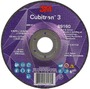 3M™ 5" X 1/8" X 7/8" Cubitron™ 3 36+ Grit Ceramic Grain Type 27 Depressed Center Combination Wheel