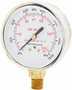 Harris® 2.5" Steel 200 PSI Replacement Regulator Pressure Gauge For Non-Corrosive Gas With 1400 kPa (Dual Scale)