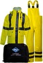 National Safety Apparel® Large Hi-Viz Yellow 30" Arc H2O™ Cotton And Polyurethane Suit