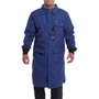 National Safety Apparel® Large Royal Blue Aramid Blend/Nomex® Chemical/Flame Resistant Lab Coat With Snap Front Closure