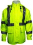 National Safety Apparel® 2X Hi-Viz Yellow 30" Arc H2O™ Cotton And Polyurethane Coat