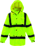 Protective Industrial Products Medium Hi-Viz Yellow Boss® Polyester And Polyurethane Rain Coat