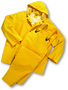 Protective Industrial Products 2X Yellow Boss® .35 mm Polyester And PVC 3-Piece Rain Suit