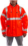 Tingley Medium Hi-Viz Orange 32" Eclipse™ 26 mil PVC And Nomex® Rain Jacket