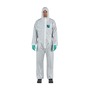 Ansell Large White AlphaTec® 1800 STANDARD Model 111 Polyethylene Disposable Coveralls