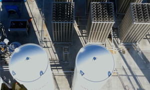 Birds-eye view of two Airgas air-separation units