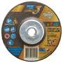 Norton® 5" X 1/8" X 5/8" - 11" Quantum3™ 24 Grit Ceramic Alumina Type 27 Depressed Center Combination Wheel