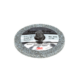 3M™ 3" X 1/4" Medium+ Grade Precision Shaped Ceramic Scotch-Brite™ Roloc™ Unitized Wheel