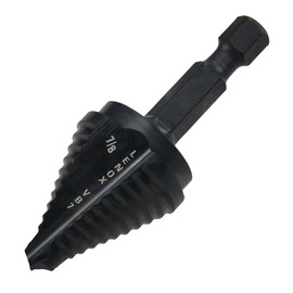 Lenox® Vari-Bit® VB7 7/8" X 3/8" 3-Flat Shank Steam Oxide Coated Step Drill Bit