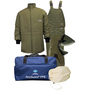 National Safety Apparel 2X Green RevoLite™ Flame Resistant Arc Flash Personal Protective Equipment Kit With Hook And Loop Closure