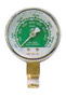 Harris® 1.5" Steel 4000 psi Replacement Dual Scale Pressure Gauge For Non-Corrosive Gas With Black Steel Pointer