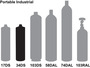 0.9% Isobutane, Balance Air Certified Reference Material, 34 Liter Portable Disposable Steel Cylinder, CGA 600