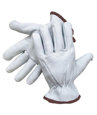 RADNOR® Large Natural Premium Grain Goatskin Unlined Drivers Gloves