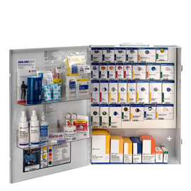 RADNOR™ White Metal Wall Mount 150 Person | X-Large First Aid Cabinet