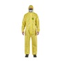 Ansell 4X Yellow AlphaTec® 2300 STANDARD Model 111 Polypropylene And Polyethylene Disposable Coveralls