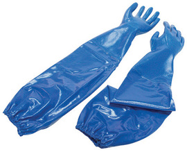 Honeywell Size 10 Blue Nitri-Knit™ Cotton Interlock Lined 40 mil Supported Nitrile Chemical Resistant Gloves