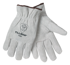 Tillman® Large Pearl Standard Split Grain Cowhide Unlined Drivers Gloves