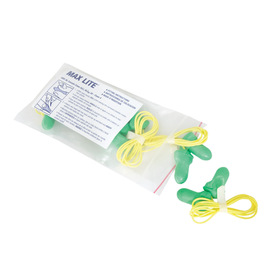 Honeywell Max-Lite®/Howard Leight® Contoured T-Shape Polyurethane Foam Corded Earplugs