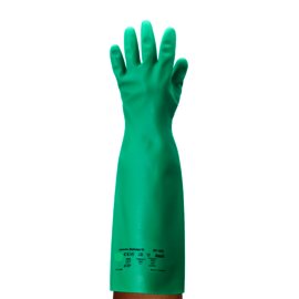 Ansell Size 11 Green AlphaTec® Solvex® Unsupported Nitrile Chemical Resistant Gloves