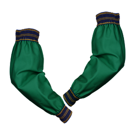 Tillman® Green Indura® Whipcord Flame Resistant Sleeves With Elastic Closure And External Elastic On Both Ends