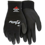 MCR Safety Large Black Ninja® ICE Nylon Acrylic Terry Lined Cold Weather Gloves