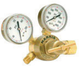 Harris® Model 25GX-145-540 (Clam) Medium/Heavy Duty Industrial Workhorse Oxygen Single Stage Regulator, CGA-540