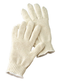 RADNOR™ Natural Large Lightweight Cotton And Polyester Seamless Knit General Purpose Gloves With Knit Wrist