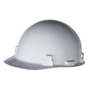 RADNOR® White SmoothDome™ Polyethylene Cap Style Hard Hat With Ratchet Suspension