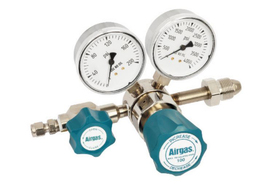 Airgas® Model N245D350 Brass High Purity Single Stage Pressure Regulator With 1/4” FNPT Connection And Non-Lubricated Check Valve